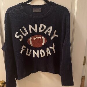 Wooden Ships Sunday Funday Navy Sweater L/XL